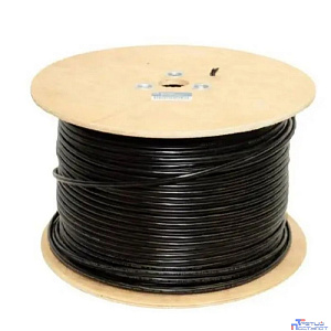 5bites Кабель Express FS5525-305BPE-M витая пара FTP/SOLID/5E/24AWG/COPPER/PE/BLACK/OUTDOOR/MSGR/DRUM/305M