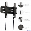 Kromax FLAT-6 new black, наст. для TV 15"-47", max 35 кг, 1 ст св., нак. +3°-10°, от ст. 42 мм, max VESA 200x200 мм.
