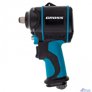 GROSS Гайковёрт пневматический ударный G985, 1/2",Twin Hammer, 610 Нм, 9000 об/мин, композитный [57440]