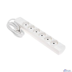 Rexant (13-4112) Удлинитель PREMIUM 6 гнезд, 1,5м, 3х1,5мм?, с/з, белый