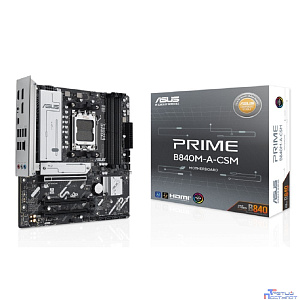 ASUS PRIME B840M-A-CSM (Socket AM5, mATX, 4xDDR5(192GB), 2*DP/HDMI, 4xPCIe 4.0x16, 4xSATA 6Gb/s, 3xM.2, 2,5xLAN, 1xType-С, 2xUSB 3.2, 4xUSB 2.0)