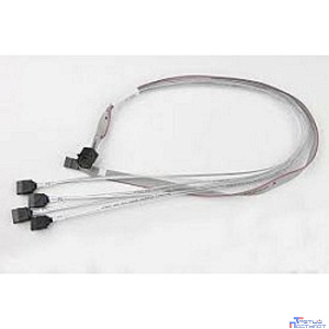 Supermicro CBL-SAST-0556 {internal mini SAS HD to 4 SATA, 90/90/75/75cm w/75cm SB, S. 30AWG}