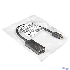 Exegate EX284922RUS Кабель-переходник miniDisplayPort-HDMI ExeGate EX-mDPM-HDMIF-0.15 (mini20M/19F, 0,15м)