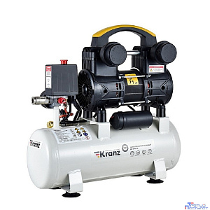 Kranz (KR-16-1161) Компрессор воздушный безмасляный KR-850/10, 850Вт, 140 л/мин, 10л