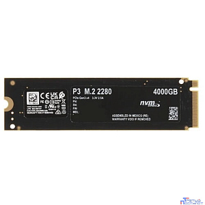 SSD Crucial P3, 4000GB, M.2(22x80mm), NVMe, PCIe 3.0 x4, QLC CT4000P3SSD8