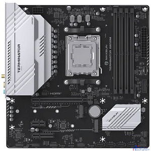 MAXSUN MS-Terminator B850M WIFI (Socket AM5, mATX, 4*DDR5(192Gb), DP/HDMI,  4*SATA3, 2*M.2,  1*PCIEx16/1*PCIEx4/1*PCIEx1, 4*USB2.0, 4*USB 3.0, 1*Type-C, LAN 1*2,5G, Bluetooth,  Wi-Fi 802.11ax, RTL)