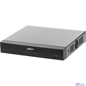 DAHUA DHI-NVR2104HS-P-I2 4-канальный IP-видеорегистратор с PoE, 4K и H.265+, видеоаналитика, входящий поток до 80Мбит/с, 1 SATA III до 10Тбайт