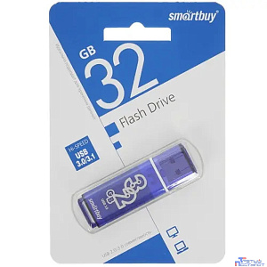 Smartbuy USB Drive 32GB Glossy series Dark Blue 3.0/3.1  (SB32GBGS-DB)