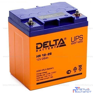 Delta HR 12-26  (12B, 26 А\ч) свинцово- кислотный аккумулятор