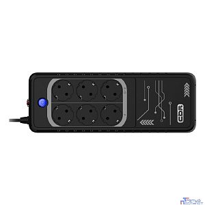 ИБП CBR LIGHT LGT-650 [650VA/360W 6 x EURO, 3 c фильтрацией + 3 с резервированием, Breaker]