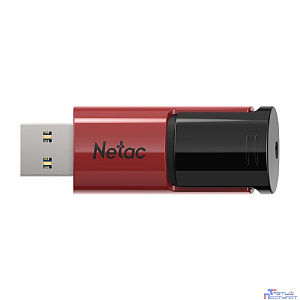 Netac USB Drive 64GB U182 Red USB3.0 [NT03U182N-064G-32RE], выдвижной NETAC