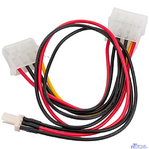 Cablexpert Кабель-разветвитель питания Molex Molex 4pin(M)/Molex 4pin(F)+FAN 3pin,12V,медь,15 см,пак (CC-PSU-5)