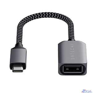 Satechi USB-C to USB 3.0. Цвет серый космос.Satechi USB-C to USB 3.0 Adapter Cable - Space Gray