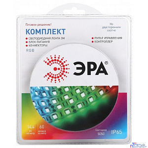 Эра Б0043070 Комплект многоцветной (RGB) светодиодной ленты 5050kit-14,4-60-12-IP65-RGB-5m