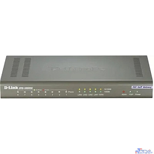 D-Link DVG-5008SG/A1A PROJ Голосовой шлюз с 8 FXS-портами, 1 WAN-портом 10/100/1000Base-T и 4 LAN-портами 10/1000Base-T