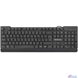 Defender Клавиатура Element HB-190 USB RU [45191] {Проводная,черный,полноразмерная}
