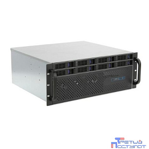 Procase ES408XS-SATA3-B-0 Корпус 4U Rack server case (8 SATA3/SAS 12Gb hotswap HDD), черный, без блока питания, глубина 400мм, MB 12"x13"