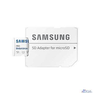 Micro SecureDigital 64GB Samsung Class 10 Pro Endurance UHS-I (R/W 100/30 MB/s) + SD адаптер (для видеорегистратора)