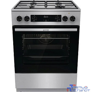 Плита Комбинированная Gorenje GKS6C70XJ нержавеющая сталь (без крышки) реш.сталь