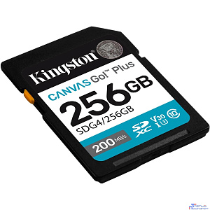 SecureDigital 256GB Kingston SDG4/256GB Canvas Go! Plus V30 w/o adapter