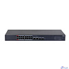 DAHUA DH-CS4218-16ET-240 16-портовый PoE коммутатор L2 с функцией облачного управления, 16xRJ45 100Mb PoE, 2хКомбо SFP/RJ45 1Gb uplink, суммарно 240Вт, коммутация 7.2 Гбит/с, MAC-таблица 8К