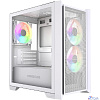 Powercase Alisio Micro Z3W ARGB V2, Tempered Glass, 3x 120mm ARGB fan, белый, mATX (CAMZW-A3-V2)