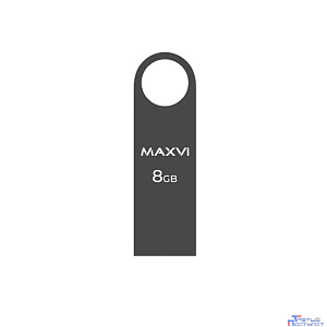 Maxvi USB Drive 8GB MK dark-grey, монолит, металл, USB 2.0 FD8GBUSB20C10MK