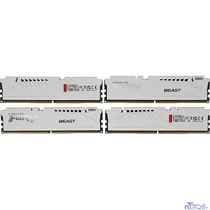 Kingston 64GB 5600MT/s DDR5 CL40 DIMM (Kit of 4) FURY Beast White XMP KF556C40BWK4-64