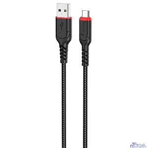 HOCO X59/ USB кабель Micro/ 2m/ 2.4A/ Нейлон/ Black