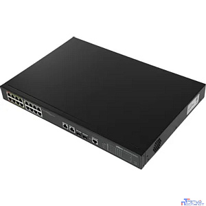 DAHUA DH-LR2218-16ET-240 18-портовый управляемый коммутатор с ePoE, уровень L2, 16xRJ45 100Mb PoE; 2хКомбо SFP/RJ45 1Gb uplink, суммарно 240Вт, коммутация 8.8 Гбит/с, MAC-таблица 4К