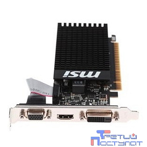 Видеокарта MSI PCI-E GT 710 2GD3H LP nVidia GeForce GT 710 2048Mb 64bit DDR3 954/1600 DVIx1/HDMIx1/CRTx1/HDCP Ret low profile