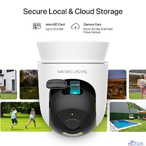 Mercusys MC510 Умная уличная поворотная Wi-Fi камера