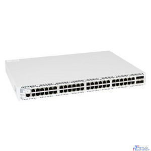 ELTEX MES3400-48 Ethernet-коммутатор агрегации 48 портов 10/100/1000BASE-T (RJ-45), 4 порта 1000BASE-X (SFP)/10GBASE-R (SFP+), L3, 2 слота для модулей питания