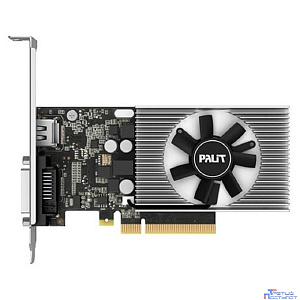 Palit PCI-E PA-GT1030 2GD4 nVidia GeForce GT 1030 2048Mb 64bit DDR4 1151/2100 DVIx1/HDMIx1/HDCP Ret low profile NEC103000646-1082F RTL