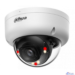 DAHUA DH-IPC-HDBW1439E1P-A-IL-0360B-S6 Уличная купольная IP-видеокамера 4Мп, 1/3” CMOS, объектив 3.6мм, ИК 30м,LED 30м, IP67 ,IK08, микрофон, металл, пластик