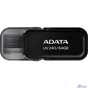 A-DATA Flash Drive 64Gb UV240, USB 2.0, Черный AUV240-64G-RBK