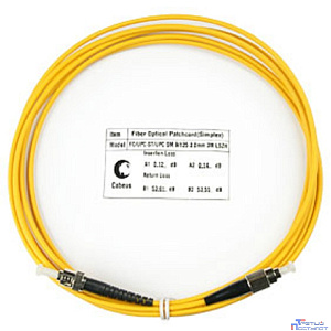 Cabeus FOP(s)-9-FC-ST-3m Шнур оптический simplex FC-ST 9/125 sm 3м LSZH