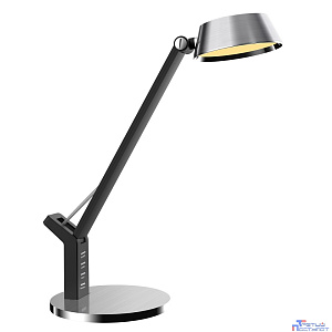 Camelion KD-835  C03 серебро LED(Свет-к наст.8Вт,230В,480лм,сенс.рег.ярк и цвет.темп,USB-5В,1А )