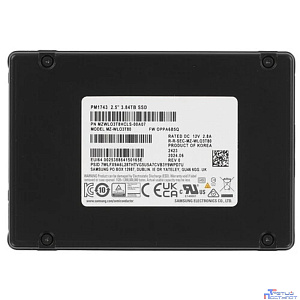Samsung SSD PM1743, 3840GB, U.3(2.5" 15mm), NVMe, PCIe 5.0 x4, MZWLO3T8HCLS-00A07