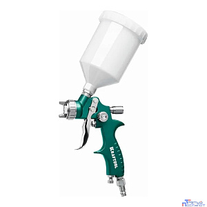 Краскораспылитель Kraftool AirFlat LVLP 06524-1.4 220л/мин соп.:1.4мм бак:0.6л зеленый