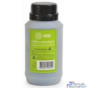 Тонер Cactus CS-TSG2-100 черный флакон 100гр. для принтера Samsung ML 2160/2165/ SCX 3400