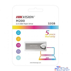 Hikvision Hiksemi  USB Drive 32GB M200 HS-USB-M200/32G USB2.0, серебристый