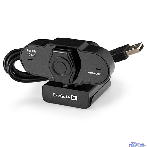 Exegate EX297681RUS ExeGate BlackView C931 Full HD AF (2Мп, 1920х1080, 1080P, 30fps, автоматический фокус, защитная шторка, 4-линзовый объектив, микрофон с шумоподавлением, универсальное крепление )