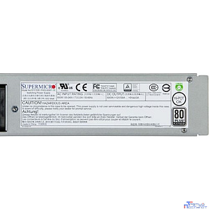 Supermicro PWS-609P-1R2  1U, platinum efficiency, 600W, AC input: 100-127/200-240Vac
