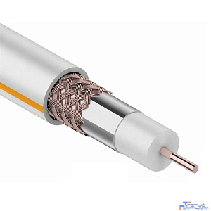 Rexant (01-2401) Кабель SAT 50 M, Cu/Al/Cu, (75%), 75 Ом, 100м., белый