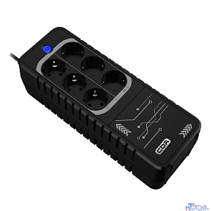 ИБП CBR LIGHT LGT-850 [850VA/480W 6 x EURO, 3 c фильтрацией + 3 с резервированием, Breaker]
