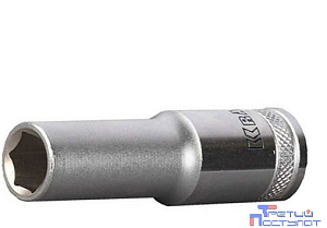 Торцовая головка KRAFTOOL "INDUSTRIE QUALITAT", удлиненная, Cr-V, FLANK, хромосатинированная, 1/2", 13 мм [27807-13_z01]