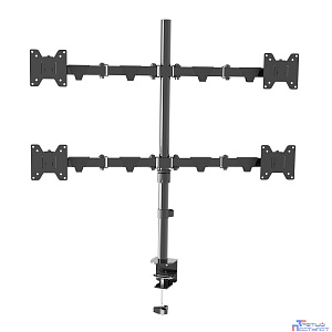 Wize [WDM4-26] Настольное крепление для четырех мониторов 14"-26", VESA 75x75, 100x100, макс. нагрузка 10 кг