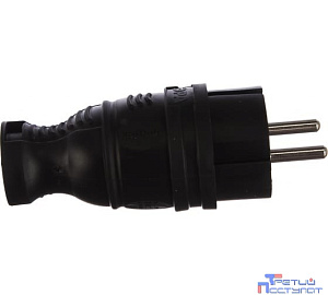 ЭРА Б0044540 Вилка V8-B-IP44 каучуковая с заземлением прямая 16A IP44 черная