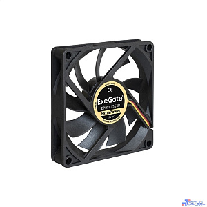 Exegate EX283374RUS Вентилятор ExeGate ExtraPower EP08015S3P, 80x80x15 мм, подшипник скольжения, 3pin, 2500RPM, 26dBA